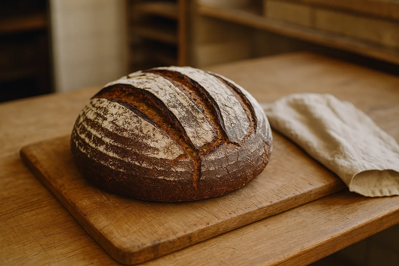 Roggenmischbrot mit Banderole